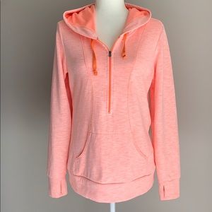 LUCY Half Zip Cotton Blend Athletic Hoodie
